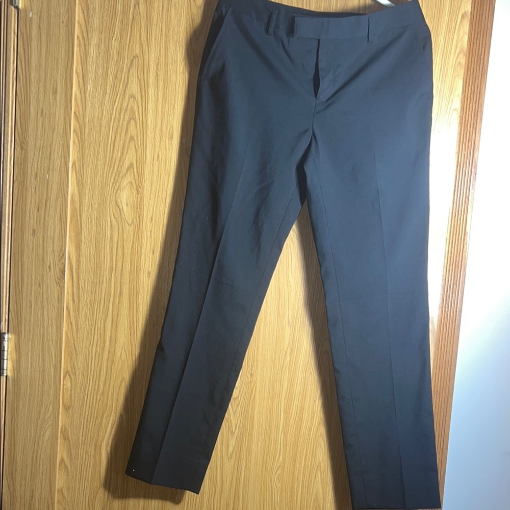 Black Tailored Straight Leg Pants for Formal Wear